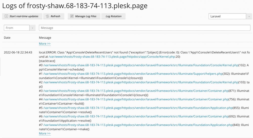 Troubleshoot Your Laravel Application​